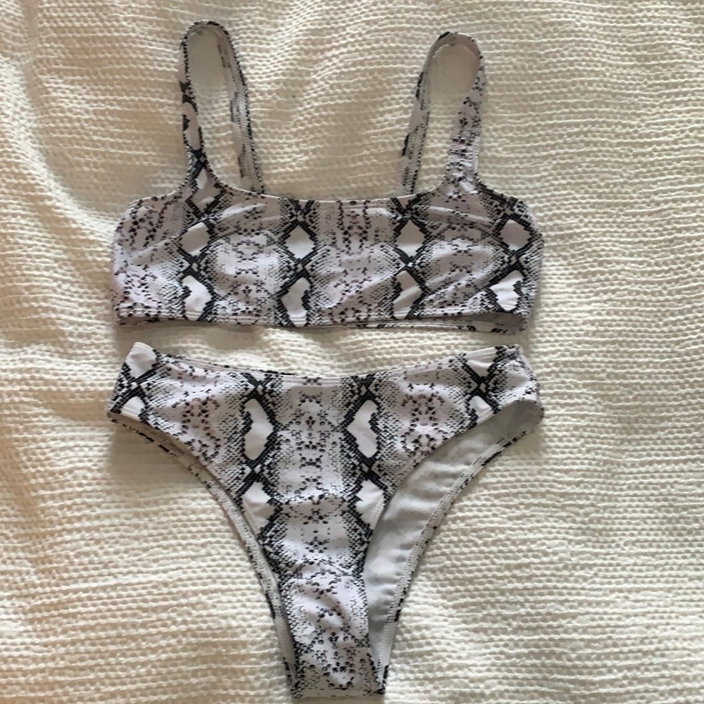 Shein Snakeskin Print Bikini